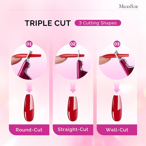 MelodySusie Acrylic Nail Clippers | Professional Nail Clippers for Acrylic Nails, Adjustable Stainless Nail Trimmer,
