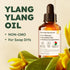 Set 2x4 oz Rose Essential Oils for Skin Use & Ylang-Ylang Essential Oil for Diffuser - Aromatherapy Grade Essential