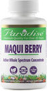 Paradise Herbs Organic Maqui Berry Extract, 400 mg, Fresh Freeze-Dried Concentrate, Non-GMO, Vegan, 60