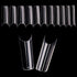 YIMART 550pcs Fake Nails, Premium Square Clear Tips, Nail Art C Tips French Acrylic Long C Curve False Nails