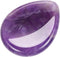 CrystalTears Amethyst Crystal Worry Stone, Polished Healing Crystals Pocket Palm Stone for Anxiety Stress Relief