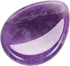 CrystalTears Amethyst Crystal Worry Stone, Polished Healing Crystals Pocket Palm Stone for Anxiety Stress Relief
