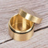 Keenso Waterproof Brass Pill Box, Dustproof Travel Pill Case, Round Copper Pill Fob Holder -pro Dry (M)