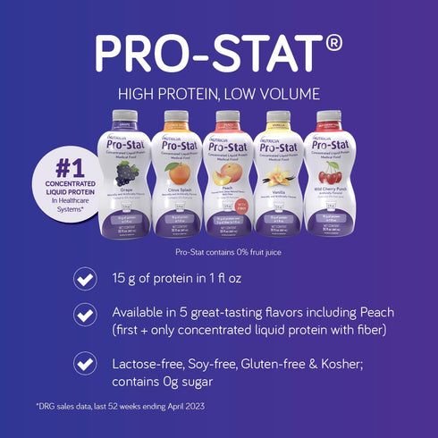Pro-Stat Concentrated Liquid Protein Medical Food, Grape Flavor, 30 Fl Oz Bottle