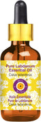Deve Herbes Pure Labdanum Essential Oil 50ml (1.69 oz) with Glass Dropper - Steam Distilled for Aromatherapy.