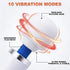 VZVJTR Wired Full Body Massager, Strong Handheld Vibration for Sports Recovery (White)