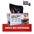 Contractor Trash Bags, 45 Gallon, 18 Bags, Wing Tie Closure, 3 MIL Thick, Gusseted Bottom, Heavy Duty Black Garbage Bags