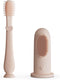 Moonkie Baby Finger Toothbrush Tongue Oral Cleaner Kit for 3 Months +, 2 Pcs (Blush)
