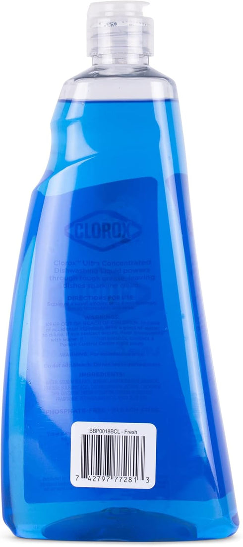 Clorox Liquid Dish Soap | OXY Powered, Fresh Scent, 6-Pack, Cuts Through Tough Grease FAST