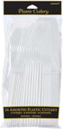 Premium Assorted Clear Plastic Cutlery Set, Pack of 24, Stylish & Versatile Design for Parties