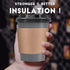 SPRINGPACK 100 Pack 12 oz 100% - Disposable Coffee Cups To Go with Lids Sleeves and Straws Biodegradable & Compostable