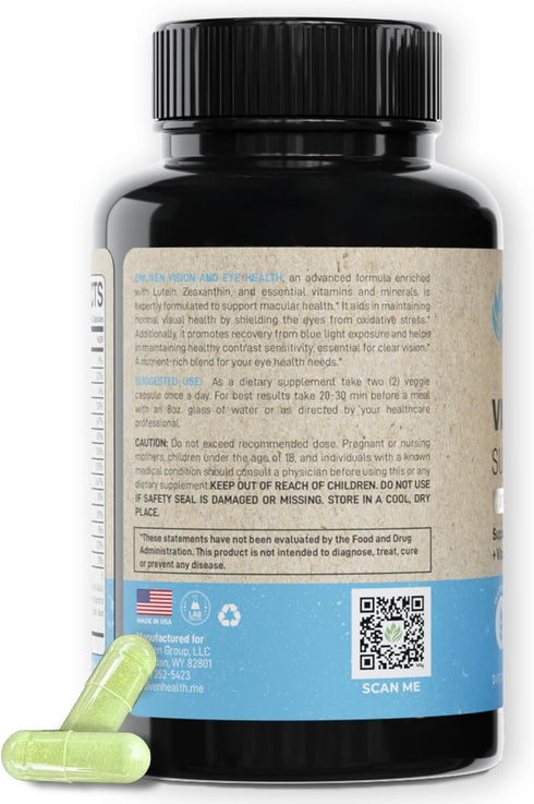 enliven Lutein and Zeaxanthin Supplement, Extra Strength Vitamins for Vision & Eye Health (60 Capsules)