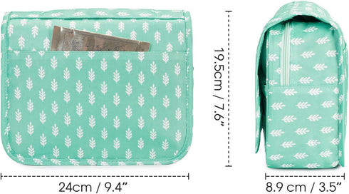 Narwey Hanging Travel Toiletry Bag - Waterproof Cosmetic Organizer for Women and Girls