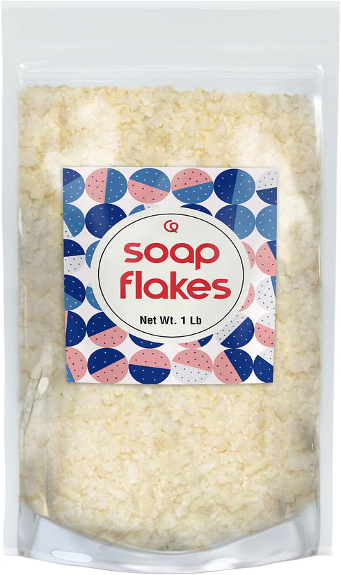 Soap Flakes (1 lb) - Gentle, Unscented, DIY Liquid & Powdered Homemade Laundry Detergent