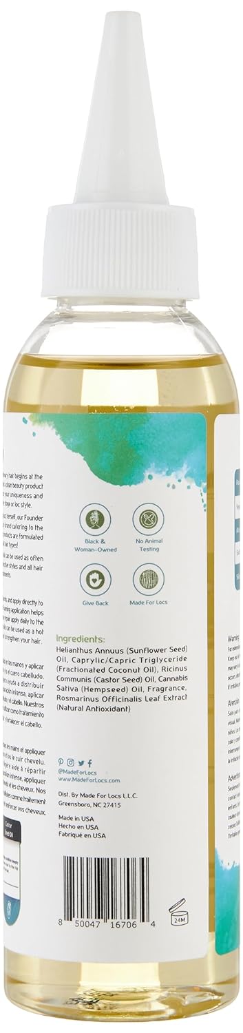 Locs Vegan Conditioning Hair Oil, Foaming Locs Oil, 4 oz
