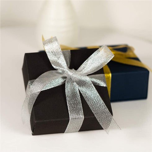 Molshine Silver Organza Ribbons 125 Yards (5 Rolls) Shimmer Sheer Thin Glitter Ribbon for DIY, Crafts, Gift Wrapping,