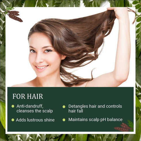 INDUS VALLEY Bio Organic Shikakai Powder for Hair Care, 200g