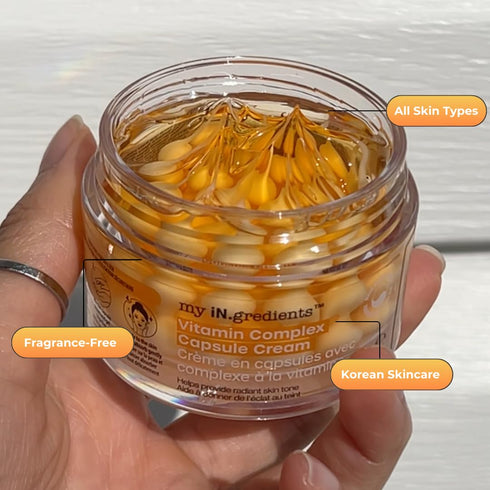 masque BAR My Ingredients Hydrating Face Moisturizer Capsule Creams with Shea Butter and Vitamin Complex