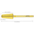 Upgraded PANA Volcano Nail Carbide Bit, Two Way Rotate for Manicure Drill Machine - 3/32" (Extra Fine - XF, GOLD)