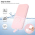 Sakolla Travel Makeup Brush Holder, Silicone Makeup Brush Bag with Zipper Closure for Daily Essentials (Pink)