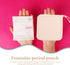 Silicone Period Pouch Wristband for Teen Girls Portable Sanitary Napkin Storage Bag with Zipper Compact Tampon Holder