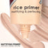 Palladio Rice Primer, Natural Rice Formula Controls Oil, Locks in Makeup, Lightweight Smooth Matte Finish, Beige, 0.71
