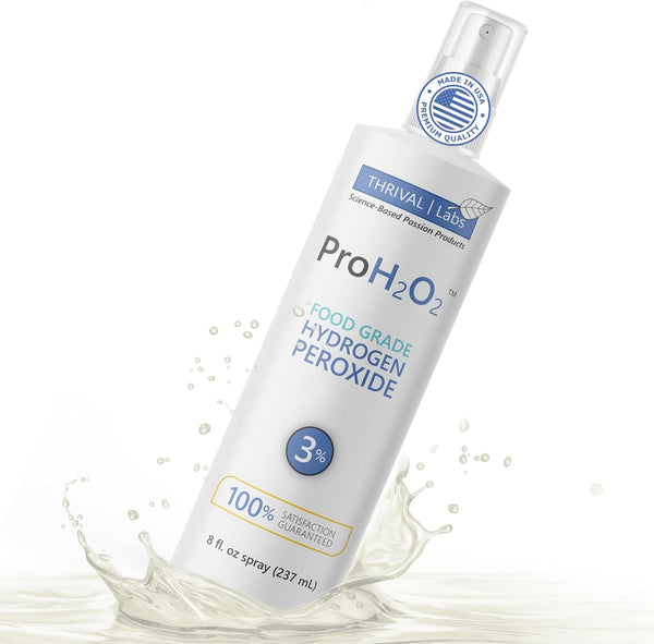 ProH2O2 3% Food Grade Hydrogen Peroxide Natural Cleaner & Disinfectant Suitable for