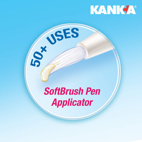 Kank-A Soft Brush Tooth Mouth Pain Gel, Maximum Strength, White, 0.21 Oz, Pack of 3