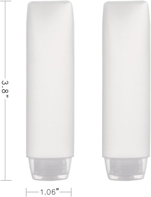 OTO 6 Pack Travel Size Plastic Squeeze Bottles for Liquids, 30ml/1 Fl. Oz TSA Approved Makeup Containers