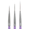Nail Art Long Striper Brush Set by Beaute Galleria - 3 Pieces (12mm, 16mm, 22mm) for Fine Line, Detailer