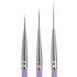 Nail Art Long Striper Brush Set by Beaute Galleria - 3 Pieces (12mm, 16mm, 22mm) for Fine Line, Detailer