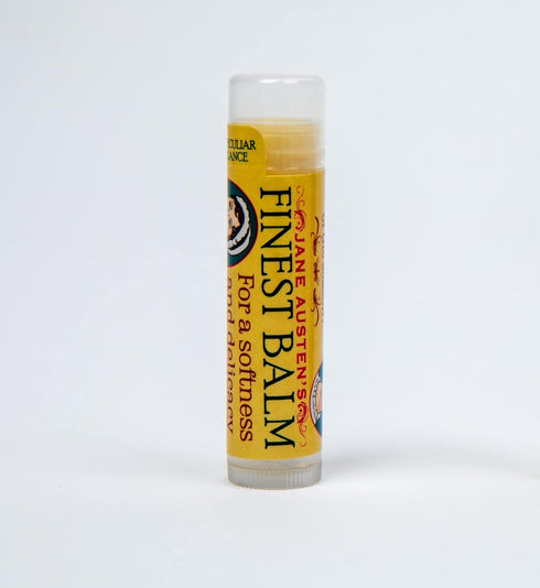 Jane Austen's Finest Balm, Lip Balm Tube, Peppermint Flavored - Cruelty-Free, Made in The USA from Natural Ingredients