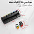 ORBOX 7 Weekly Pill Organizer Day Pill Organizer one time a Day with Reminder, Detachable Travel Pill Case, Large