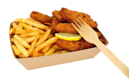 Perfect Stix Disposable Wooden Forks, 100% All-Natural Compostable Forks 6" Length (Pack of 100)