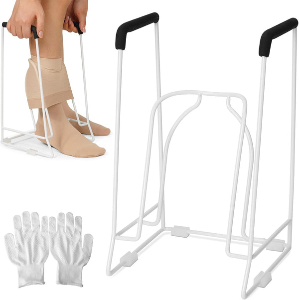 Hiumtree Compression Sock Aid Device Stocking Donner for Seniors, Adaptive Sock Putting-On Tool,