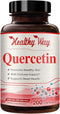 High Strength Quercetin 500mg Capsules, Powerful Antioxidant Supplement for Heart, Skin, Brain & Immune Support (200