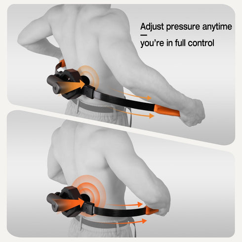 Massage Gun Holder for Hard to Reach Areas. Relieve Muscle Pain in Shoulders, Upper Back, Lower Back, Legs. Compatible