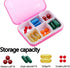 SHUNCHG 7 Set 6 7 42 Piece Pill Organizer Times a Day, Weekly Pill Case, Pill Organizer with Labels, Travel Pill