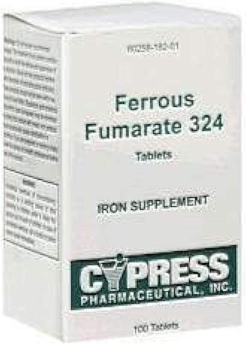 Ferrous Fumarate, 324 Tablets, Boxed, 100ct
