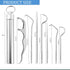 Dental Teeth Pick 7 Pack, Stainless Steel Toothpick Kit, Dental Tools for Teeth Cleaning with Holder