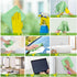HOMEXCEL 6PK Microfiber Glass Cleaning Cloths, 16"x14", Lint Free for Glasses, Mirrors, and Screens