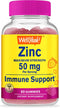 Zinc Gummies 50 mg - Supports Healthy Immune Function and Antioxidant Health, Natural Berry Flavor, Gluten-Free, 60