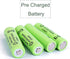 12 Packs 1.2V AAA 400mAh Ni-MH Rechargeable Batteries for Garden Solar Lights