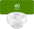 PLASTICPRO 40 Pack Clear Plastic Soup Bowls, 5 oz Durable Disposable Small Bowls for Parties, Events, BBQ