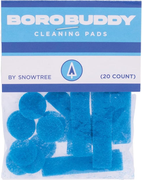 SnowTree BoroBuddy Replacement Pads, Pack of 40 - 20 Circular and 20 Rectangular Scrubbing Sponge Pads