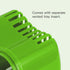 Denture Cup Bath Box Case with Strainer, Dental Retainer Cleaning Container, Light Green