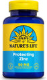 NATURE'S LIFE Protecting Zinc 50mg with 2.5mg Copper, 250 Tablets for Immune Support