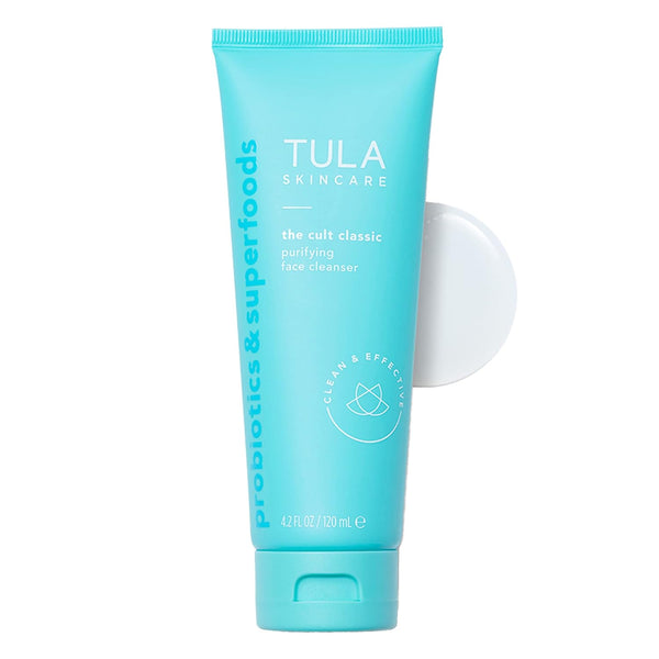 TULA Skin Care The Cult Classic Purifying Face Cleanser - Gentle Makeup Remover, Nourishing, 4.2 oz