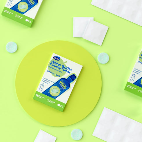 Water Bottle Cleaning Tablets - 18 Pack Hydration Bladder Cleansing Tablets for Water Bottle, Individually Packed