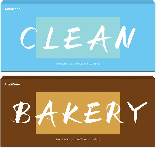 Clean & Bakery Fragrance Oils Set, AmaKane Fragrance Oil for Candle Making,